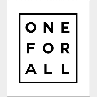 One For All Boxed (Black) Posters and Art